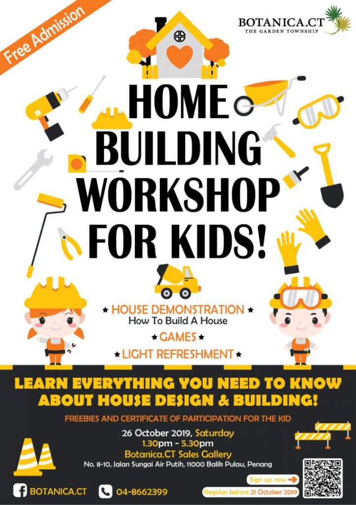 Home Building Workshop For Kids – 26th October 2019